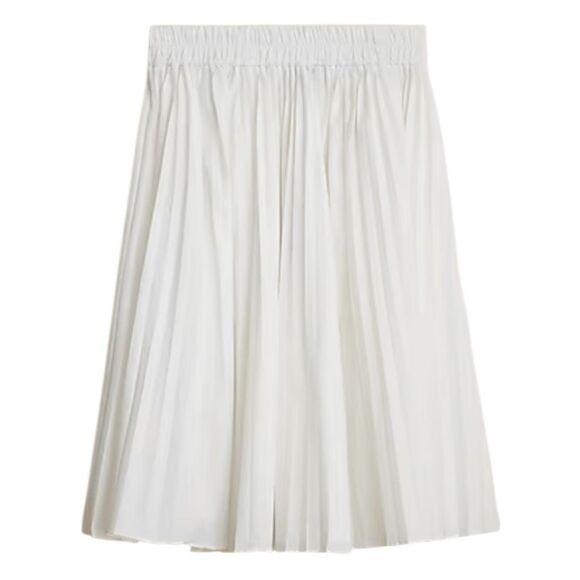 J. Crew Smocked Waist Pleated Mini Skirt White Poplin Cotton XL - Picture 4 of 11